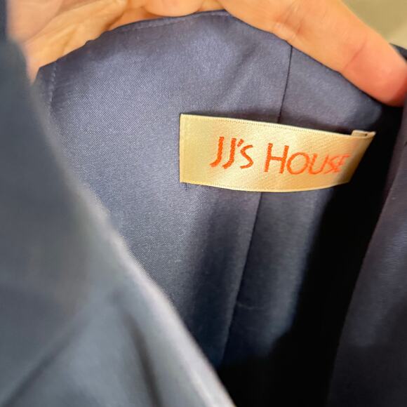 JJ‘s house sz. XS navy blue mother of the bride dress tiered with jacket #4018 - Picture 9 of 10
